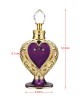 Vintage Empty Crystal Metal Purple Heart Perfume Bottle Filler Glass Collectible Gifts Vintage Empty Crystal Metal Purple Heart Perfume Bottle Filler Glass Collectible Gifts