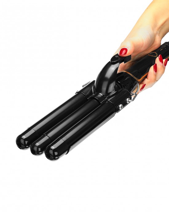 3 Barrels Hair Curling Iron Automatic Perm Splint Ceramic Hair Curler Professional Hair Waver Styling Tools Hair Styler Wand 3 Barrels Hair Curling Iron Automatic Perm Splint Ceramic Hair Curler Professional Hair Waver Styling Tools Hair Styler Wand