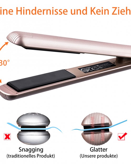 Tooca 2in1 Hair Curling Straighting Iron Safe Portable Hair Curler 15S Fast Heat Up Five stage Temperature Adjustable Tooca 2in1 Hair Curling Straighting Iron Safe Portable Hair Curler 15S Fast Heat Up Five stage Temperature Adjustable