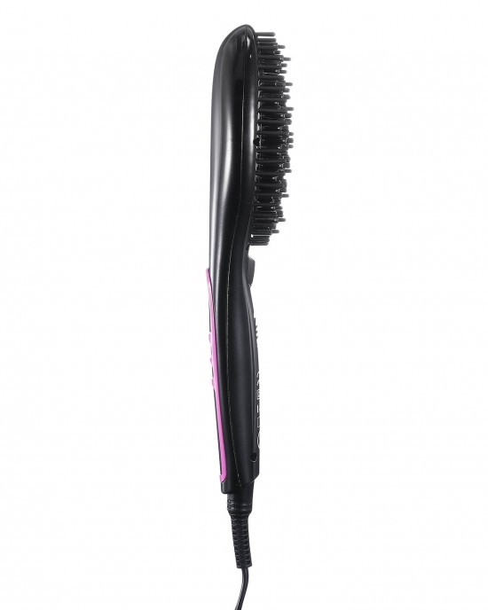 Hair Straightener Brush Anti  scald Electric Ionic Straightening Comb Ceramic Heating Temperature Adjustable Auto  Off Hair Brush
