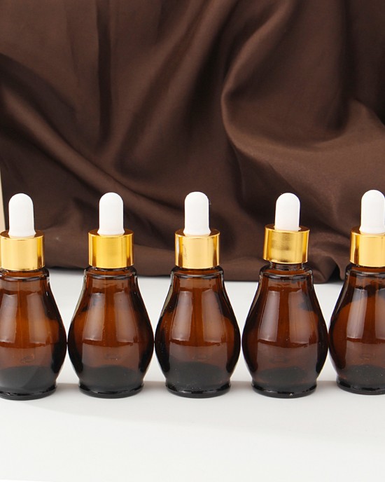 5Pcs Amber Glass Pipette Eye Dropper Bottles for Aromatherapy Essential Oil Perfume Toner 5Pcs Amber Glass Pipette Eye Dropper Bottles for Aromatherapy Essential Oil Perfume Toner