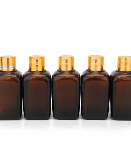 5Pcs Amber Glass Bottles Liquid Reagent Pipette Eye Dropper for Essential Oil Perfume