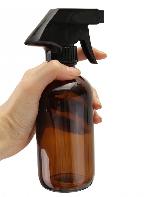 250 500ML Amber Glass Spray Bottles Sprayer Trigger For Aromatherapy Dispenser