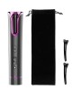 Portable Automatic Hair Curler Rechargeable Cordless LCD Display Curling Iron Corrugation Rotating Temperature Setting Hair Styler
